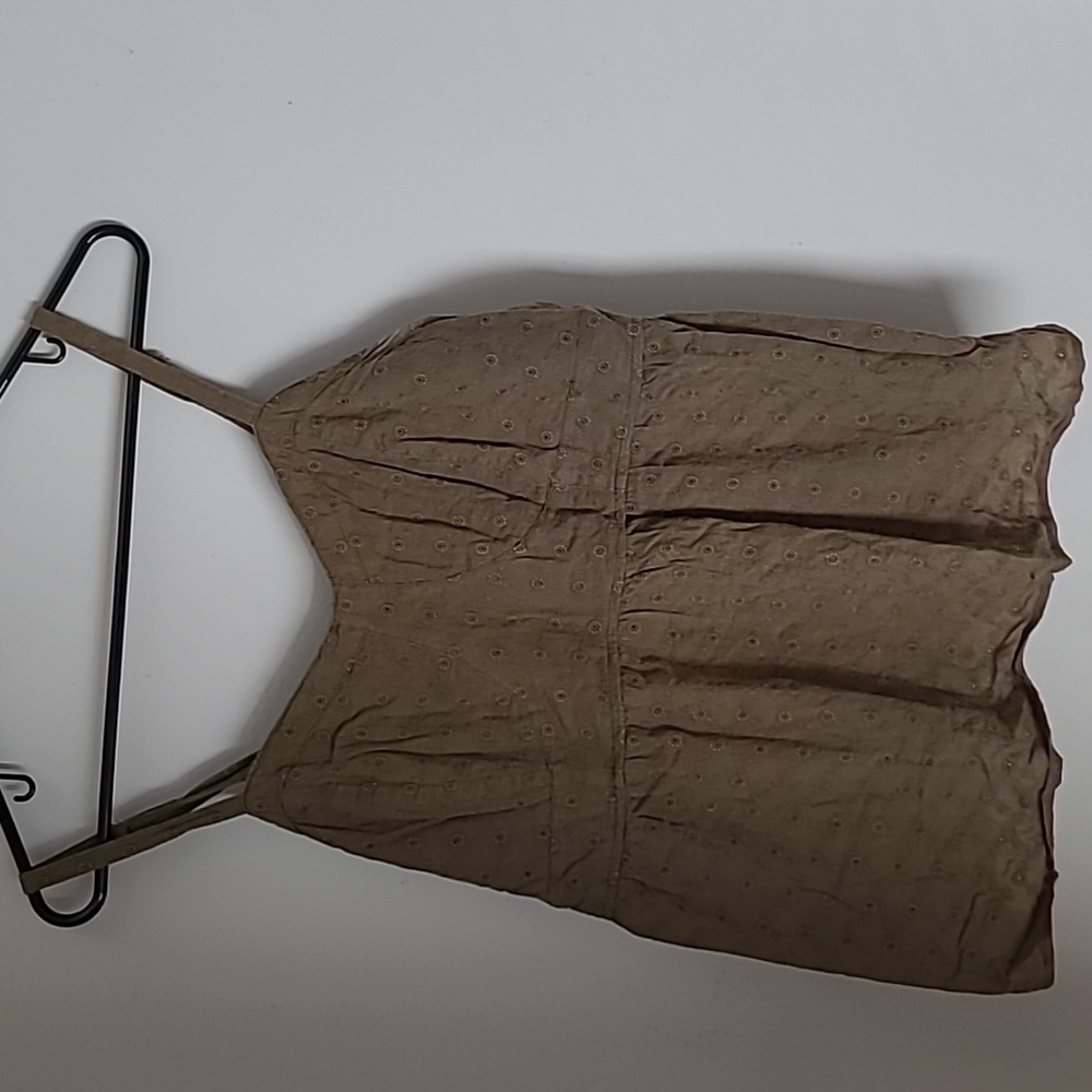Army Green Peplum Tank